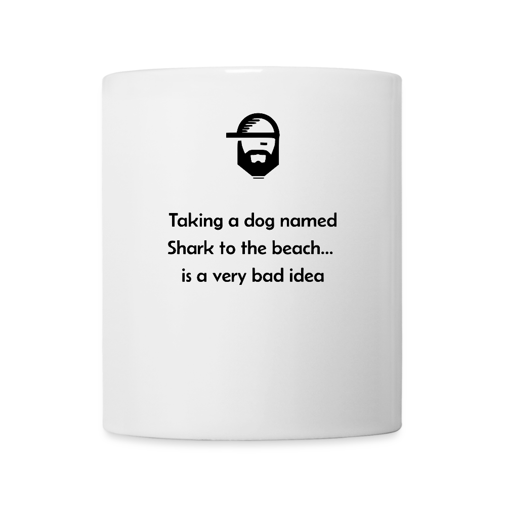 "dog name shark"  coffee/tea mug - white