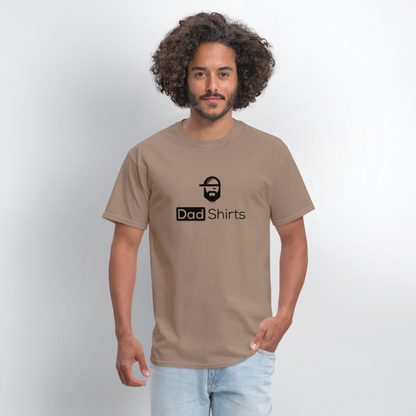 Deep Questions Dad Joke Shirt - brown savana