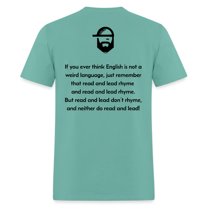 English is Weird Dad Joke Shirt - aquatic