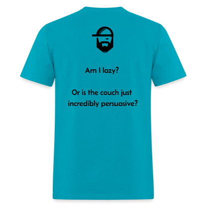 The Couch Dad Joke Shirt - turquoise