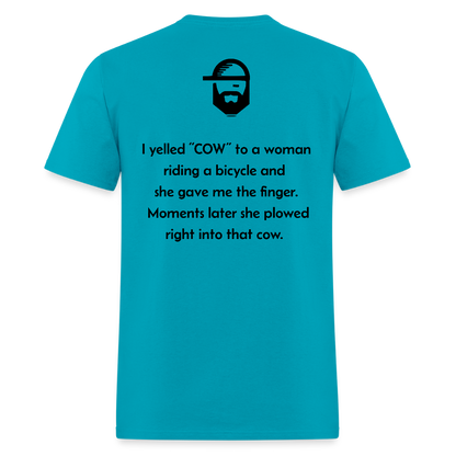 COW Dad Joke Shirt - turquoise