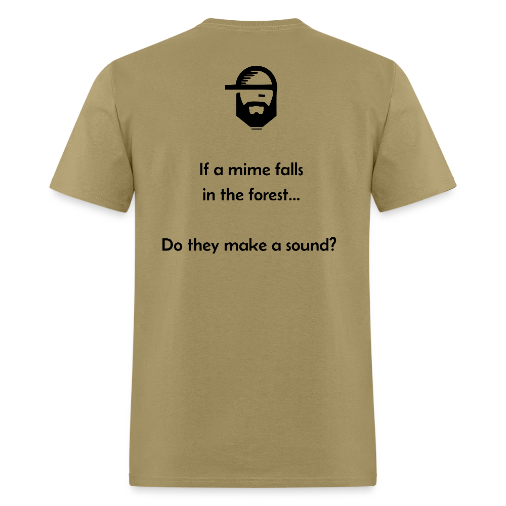 deep questions dad joke shirt - khaki