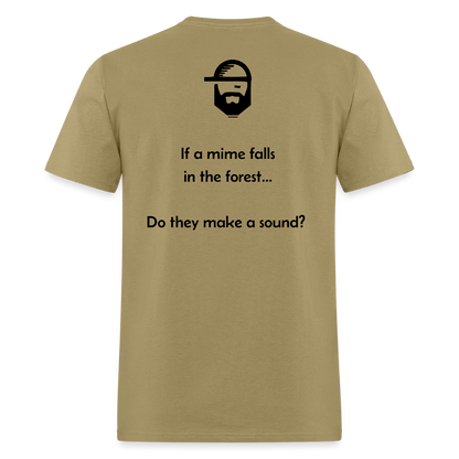 Deep Questions Dad Joke Shirt - khaki