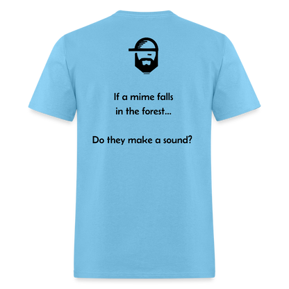 Deep Questions Dad Joke Shirt - aquatic blue