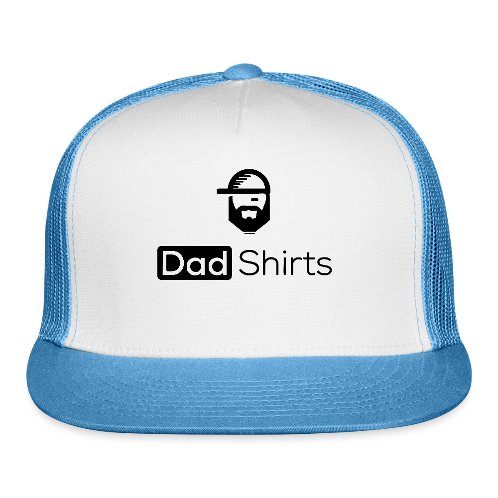 Dad Shirts Trucker Hat - white/blue