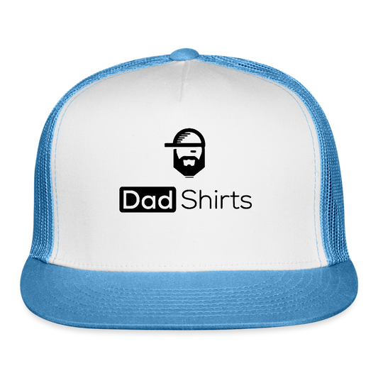 Dad Shirts Trucker Hat - white/blue