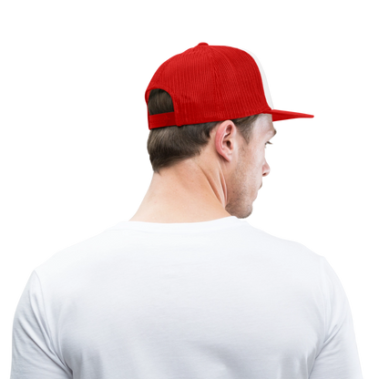 Dad Shirts Trucker Hat - white/red