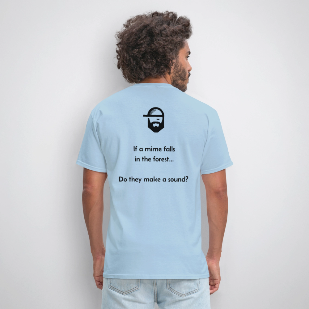 Deep Questions Dad Joke Shirt - powder blue