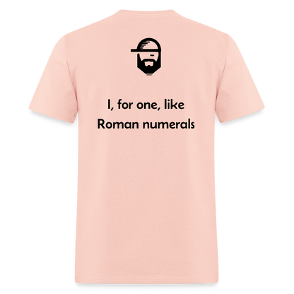 Roman Numerals Dad Joke Shirt - blush pink 
