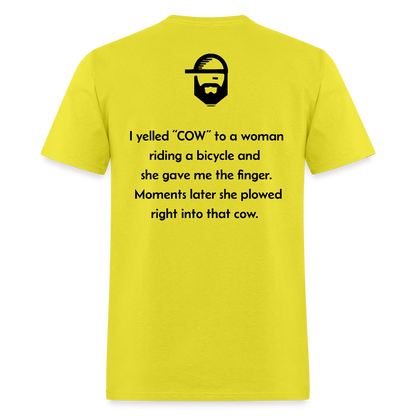 COW Dad Joke Shirt - yellow