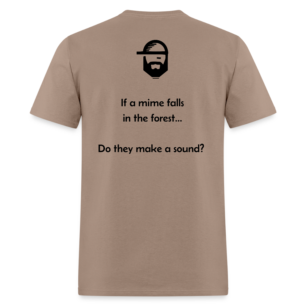 deep questions dad joke shirt - brown savana