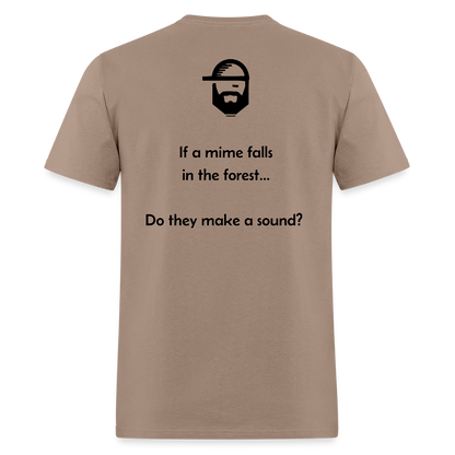 Deep Questions Dad Joke Shirt - brown savana