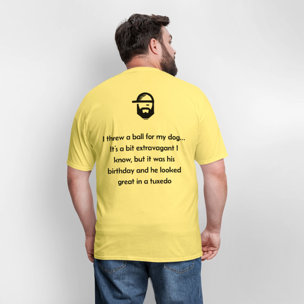 ball for my dog dad joke shirt - cornsilk