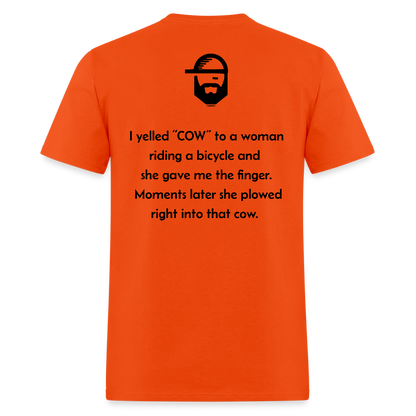 COW Dad Joke Shirt - orange