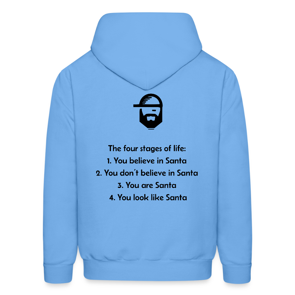 life stages dad joke hoodie - carolina blue