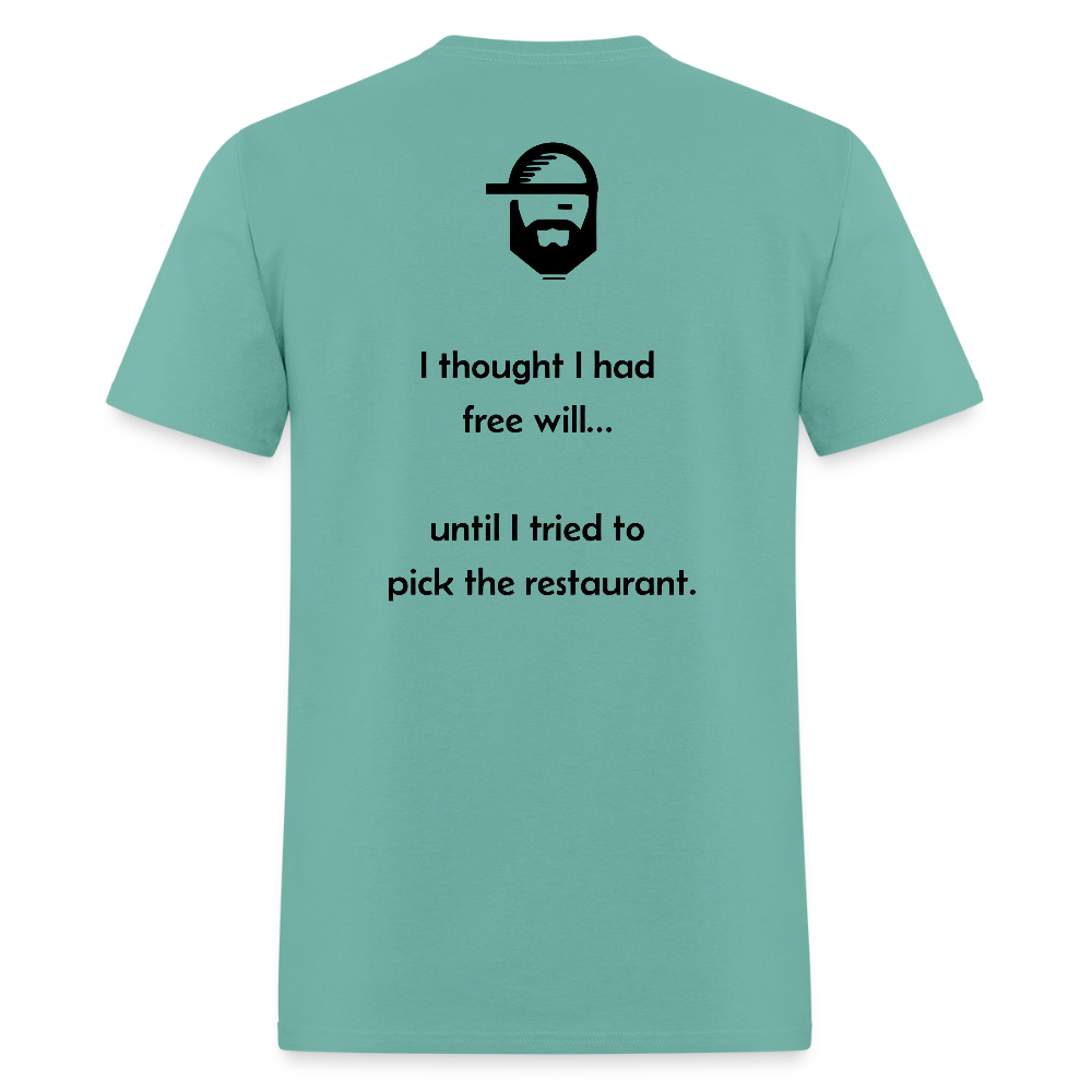 free will dad joke shirt - aquatic