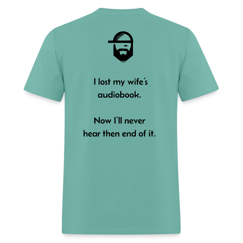 audiobook dad joke shirt - aquatic