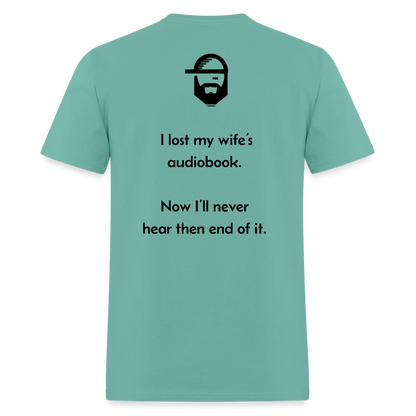 Audiobook Dad Joke Shirt - aquatic