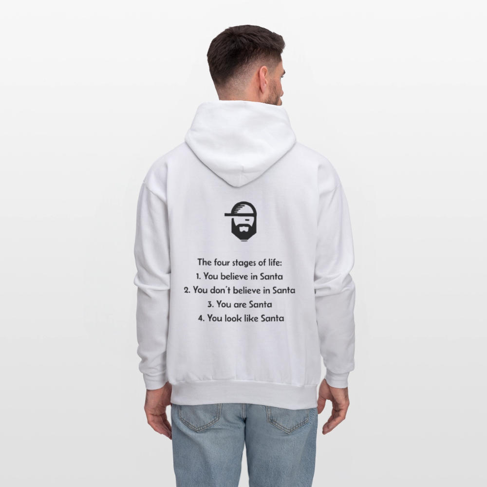 life stages dad joke hoodie - white