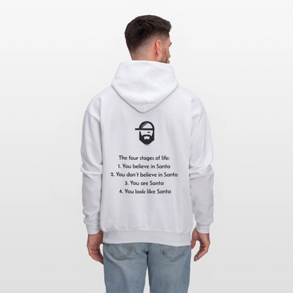 Life Stages Dad Joke Hoodie - white