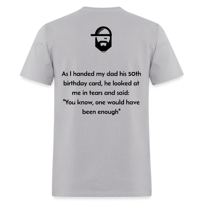 Dad's Birthday Dad Joke Shirt - gravel 