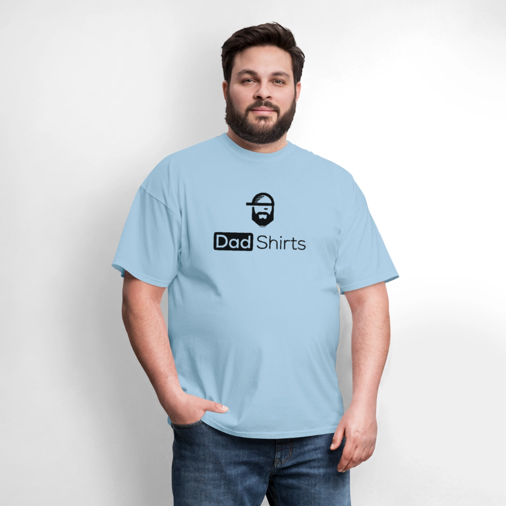 can't believe dad joke shirt - powder blue