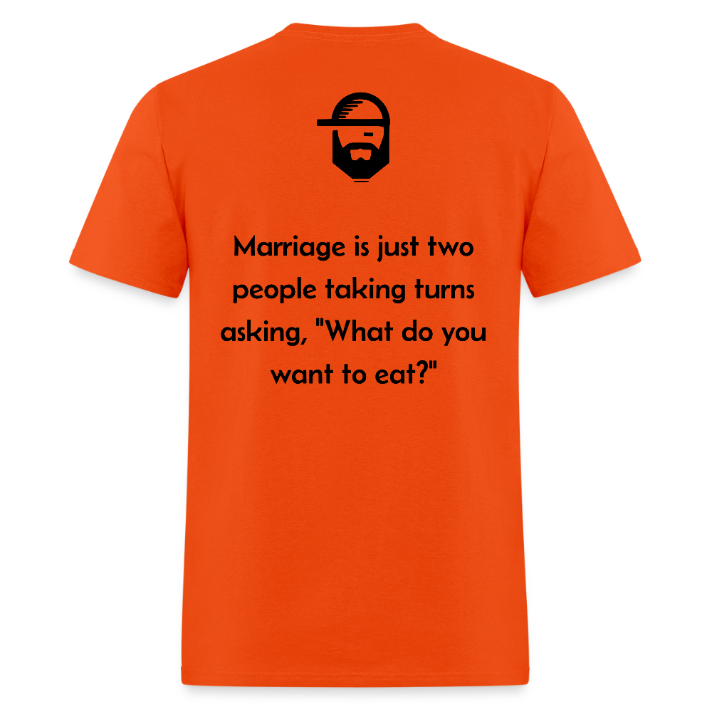 Marriage Dad Joke Shirt - orange
