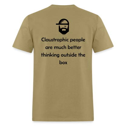 Claustrophobia - Unisex Classic T-Shirt - khaki