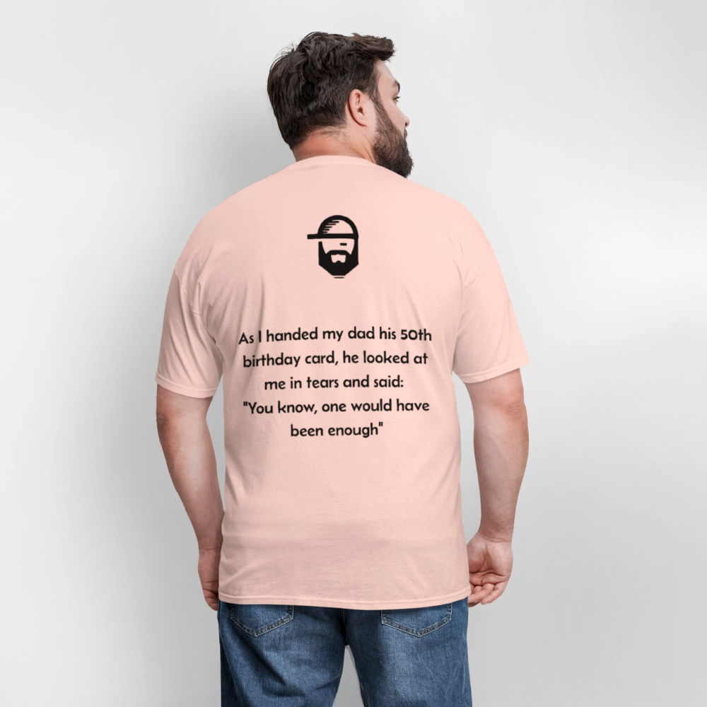 dad's birthday dad joke shirt - blush pink 