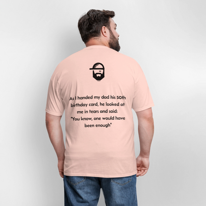 Dad's Birthday Dad Joke Shirt - blush pink 