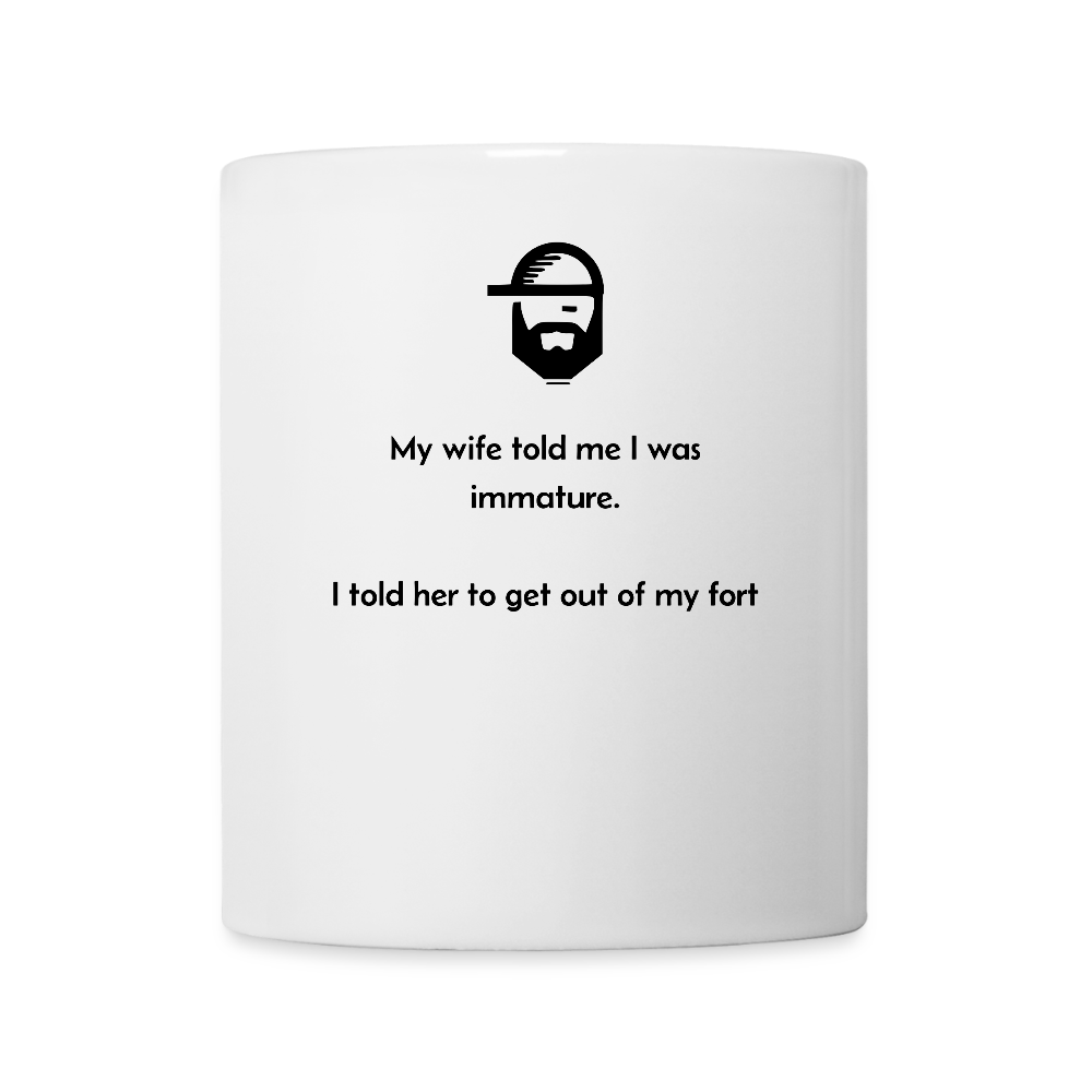 "Immature?" Coffee/Tea Mug - white