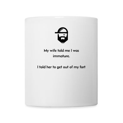"Immature?" Coffee/Tea Mug - white