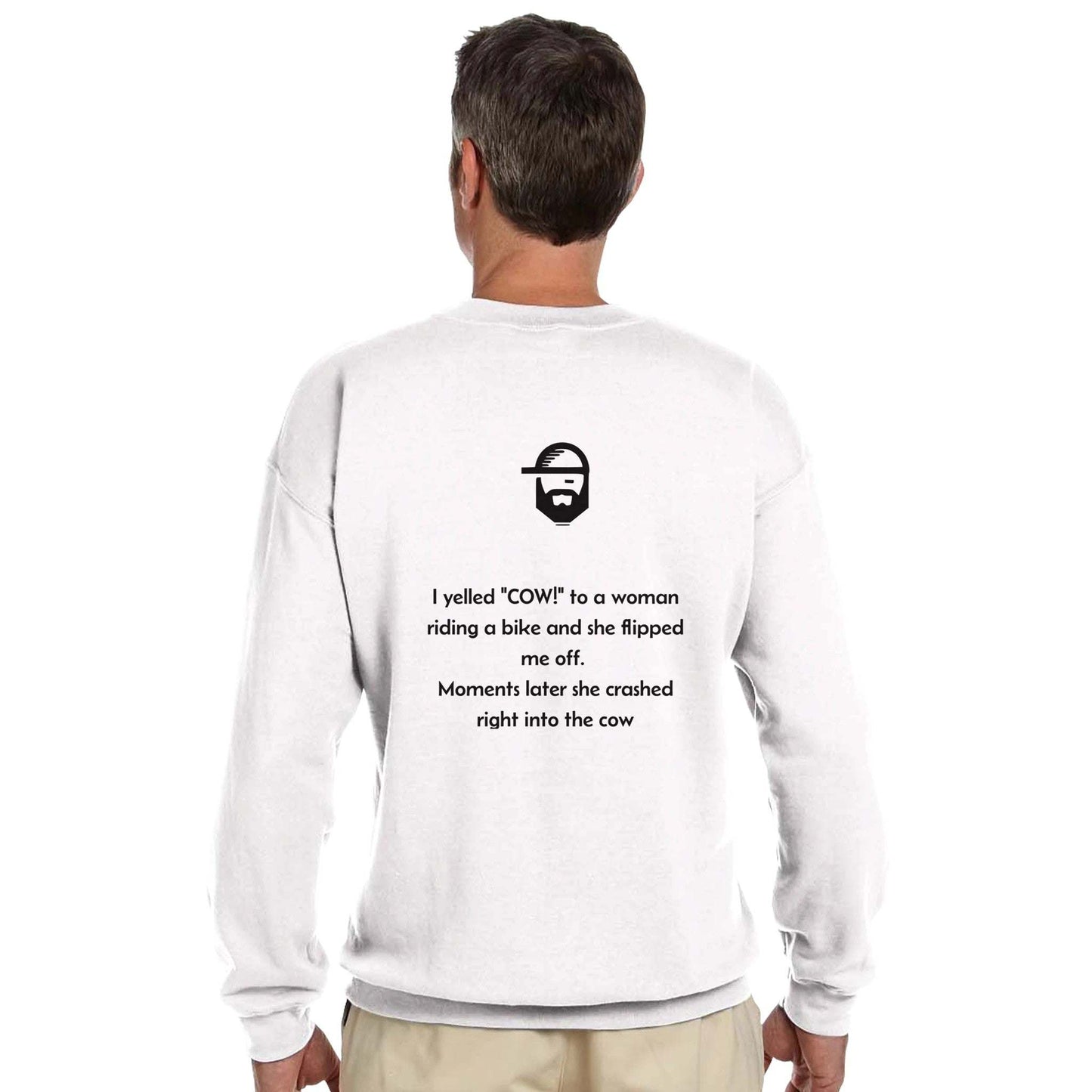 cow crewneck sweatshirt