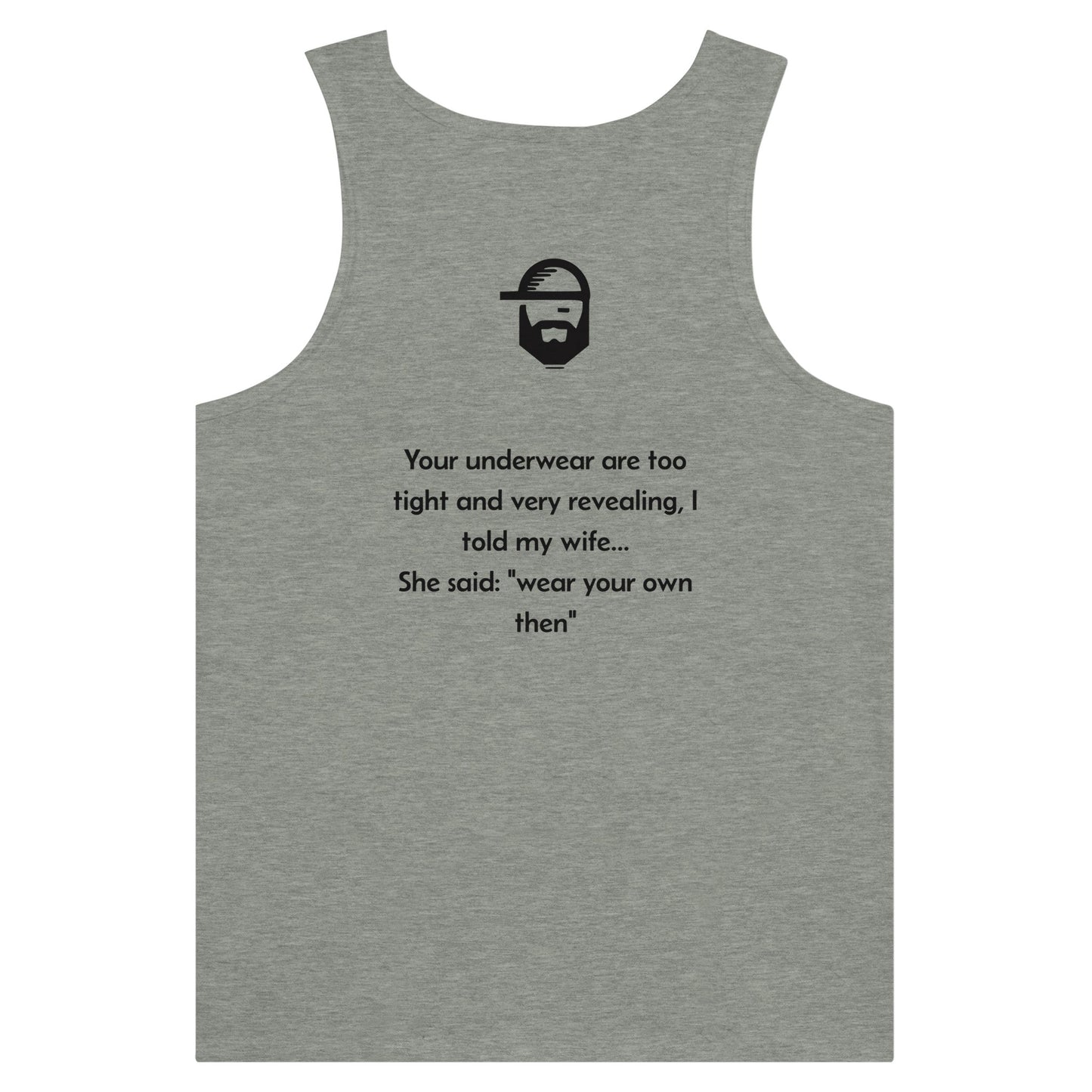 underwear dad joke tank top